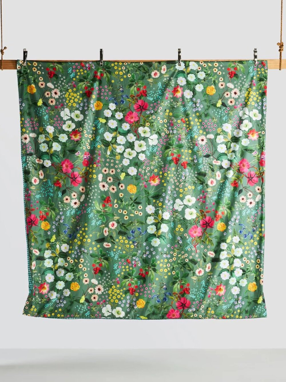 Anthropologie 100% Organic Cotton Sateen Printed King Size Duvet Cover + Shams - Picture 6 of 12